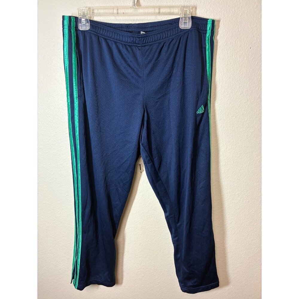 Adidas Track Pants Jogger Gym Athletic Casual Workout Blue Size Large